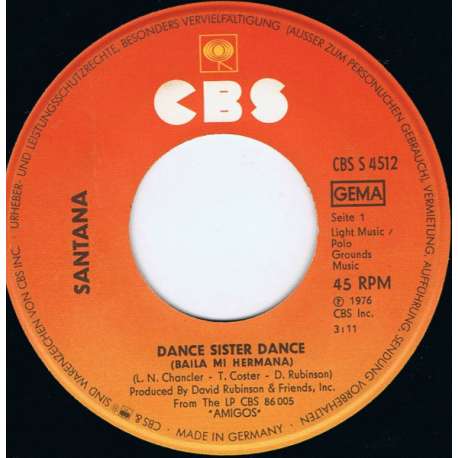 santana dance sister dance