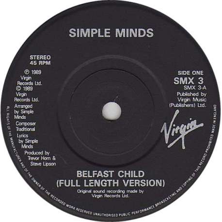 simple minds belfast child