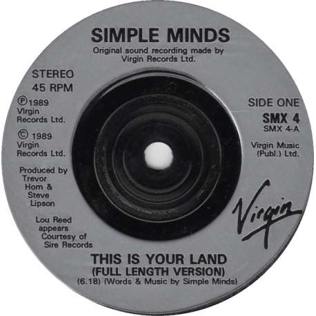 simple minds this is your land