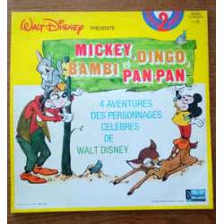 mickey dingo bambi et pan pan 4 aventures des personnages de walt disney