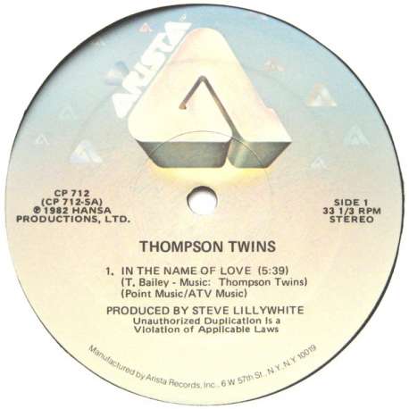 thompson twins in the name of love
