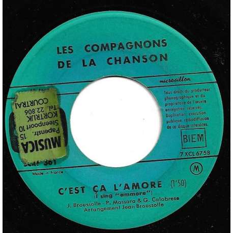 les compagnons de la chanson c'est ça l'amore